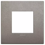 Placca Classic 2M titanio matt METALLO SERIE VIMAR ARKÈ