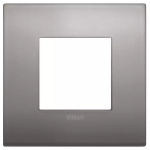 Placca Classic 2M nichel nero METALLO SERIE VIMAR ARKÈ