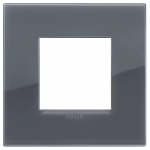 Placca Classic 2M Reflex grigio fumè TECNOPOLIMERO SERIE VIMAR ARKÈ