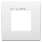 Placca Classic 2M antibatterico bianco TECNOPOLIMERO SERIE VIMAR ARKÈ