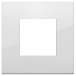 Placca Classic 2M polar total look METALLO SERIE VIMAR ARKÈ
