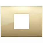 Placca Classic 2M centrali oro METALLO SERIE VIMAR ARKÈ