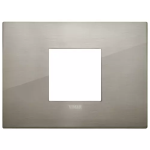 Placca Classic 2M cen acciaio spazzolato METALLO SERIE VIMAR ARKÈ