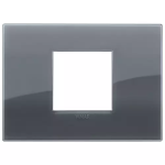 Placca Classic 2MC Reflex grigio fumè TECNOPOLIMERO SERIE VIMAR ARKÈ