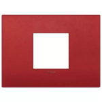 Placca Classic 2M centrali rosso matt TECNOPOLIMERO SERIE VIMAR ARKÈ