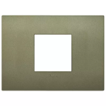 Placca Classic 2M centrali verde matt TECNOPOLIMERO SERIE VIMAR ARKÈ