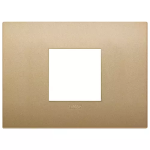 Placca Classic 2M centrali oro matt TECNOPOLIMERO SERIE VIMAR ARKÈ