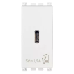 Alimentatore USB C 5V 1,5A 1M bianco SERIE VIMAR ARKÈ