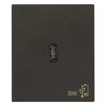 Alimentatore USB C PD 30W nero SERIE VIMAR LINEA