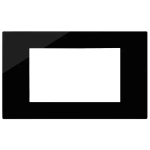 Placca 4M Reflex nero SERIE VIMAR LINEA
