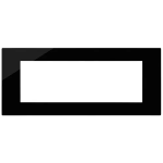 Placca 7M Reflex nero SERIE VIMAR LINEA