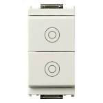 Due pulsanti 1P NO 10A bianco SERIE VIMAR IDEA