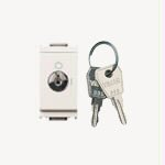 Interruttore 2P 16AX + chiave UNIFICATA bianco SERIE VIMAR IDEA