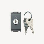 Interruttore 2P 16AX + chiave UNIFICATA GRIGIO SERIE VIMAR IDEA