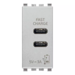 Alimentatore USB C+C 5V 3A 1M Next SERIE VIMAR EIKON