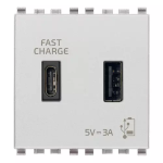 Alimentatore USB A+C 5V 3A 2M Next SERIE VIMAR EIKON