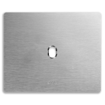 PLACCA NEW STYLE ALLUMINIO NATURALE 1 COMANDO AVE