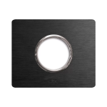 PLACCA NEW STYLE ALLUMINIO ANTRACITE 1 PRESA AVE