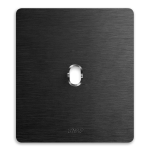 PLACCA NEW STYLE ALLUMINIO ANTRACITE 1 COMANDO AVE