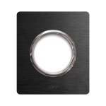 PLACCA NEW STYLE ALLUMINIO ANTRACITE 1 PRESA AVE