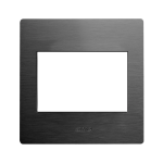 PLACCA 98x98 ALLUMINIO ANTRACITE 3M AVE