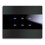 PLACCA AVETOUCH ALLUMINIO ANTRACITE 6 COMANDI AVE