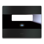 PLACCA AVETOUCH X PULSANTE ALLUMINIO ANTRACITE AVE