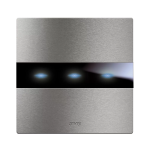 PLACCA AVETOUCH 98x98 ALLUMINIO NATURALE 3 COMANDI AVE