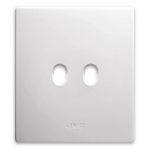 PLACCA NEW STYLE CORIAN BIANCO 2 COMANDI AVE