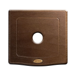 PLACCA 98x98 LEGNO NOCE 1 COMANDO LEVETTA AVE