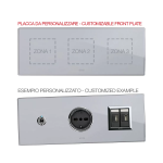 PLACCA MULTIMODALE PERSONALIZZABILE VETRO GRIGIO 2+2+2M AVE