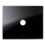 PLACCA NEW STYLE VETRO NERO ASSOLUTO 1 COMANDO AVE