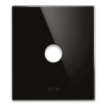 PLACCA NEW STYLE VETRO NERO ASSOLUTO 1 COMANDO AVE