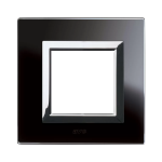 PLACCA FINES. 98x98 VETRO NERO 2M AVE