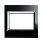 PLACCA FINES. 98x98 VETRO NERO 3M AVE