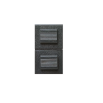 DOPPIO PULSANTE NA 1P 16A NOIR S45 AVE