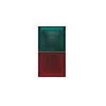 DOPPIO PORTALAMPADA ROSSO + VERDE S45 AVE