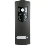 Placca a/v 2M IK10 1 tasto grigio sablé ELVOX