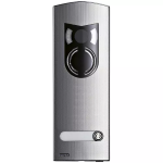 Placca a/v 2M IK10 1 tasto acciaio ELVOX