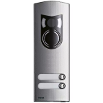 Placca a/v 2M IK10 2 tasti acciaio ELVOX