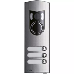 Placca a/v 2M IK10 3 tasti acciaio ELVOX