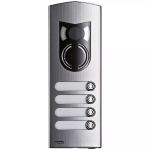 Placca a/v 2M IK10 4 tasti acciaio ELVOX