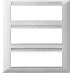 Placca 21M tecnopolimero Silver PLANA VIMAR
