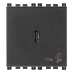 Alimentatore USB C PD 30W grigio SERIE VIMAR ARKÈ