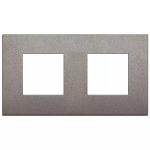 Placca 4M (2+2)int71 CL titanio matt SERIE VIMAR ARKÈ