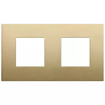 Placca 4M (2+2)int71 CL ottone spazz SERIE VIMAR ARKÈ