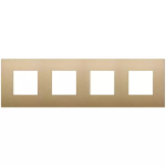 Placca 8M (2+2+2+2)int71 CL oro matt SERIE VIMAR ARKÈ