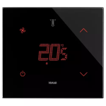 Termostato KNX FAN 2M nero diamante SERIE VIMAR EIKON TACTIL