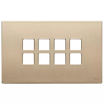 Placca 4Mx8 Flat oro satinato METALLO SERIE VIMAR EIKON EXÈ