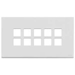 Placca 5Mx10 BS Flat bianco matt METALLO SERIE VIMAR EIKON EXÈ